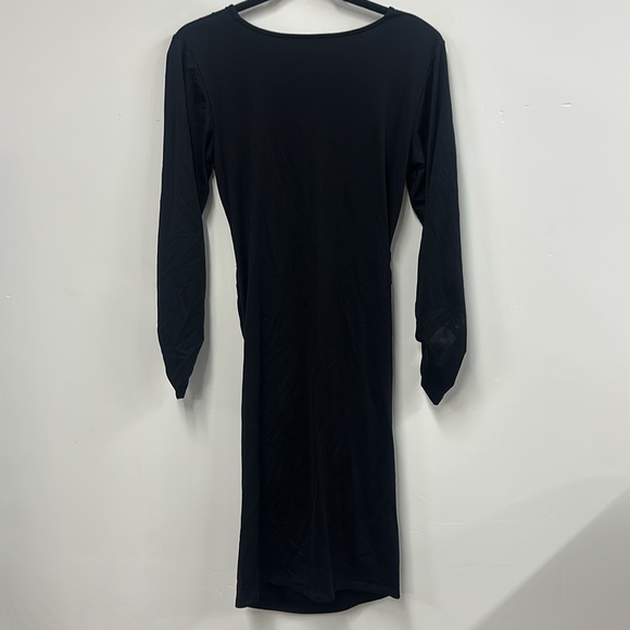 Eva Alexander black long sleeve maternity dress 8 - Picture 7 of 7